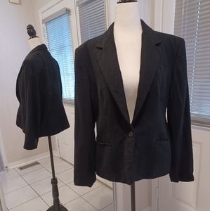 4/$80 Black Wool Blazer - Size Large